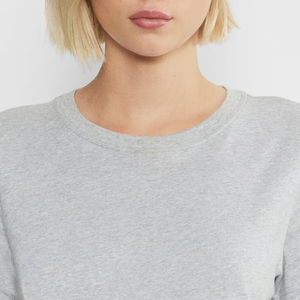 T-shirts décontractés pour femmes à épaules tombantes, coupe ample, avec logo personnalisable, à prix avantageux pour les acheteurs en gros / Décontracté - Product Image 2