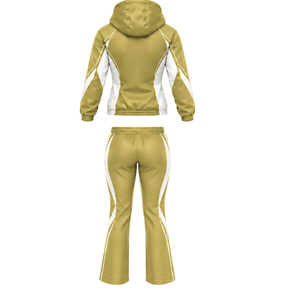 Conjunto Deportivo de Dos Piezas para Mujer, Chaqueta con Capucha y Cierre Completo y Pantalones Deportivos de Corte Bootcut con Cintura Ajustable para Deportes al Aire Libre - Product Image 2