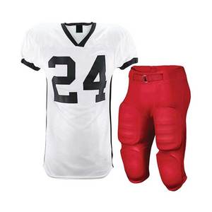 Uniforme de football américain haute performance à manches courtes, matière respirante, caractéristiques antibactériennes pour les vêtements d'équipe - Product Image 4