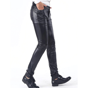 Pantalon en polyester pour homme, coupe slim, coupe droite, décontracté, streetwear, construction durable, design confortable, mode moderne - Product Image 3