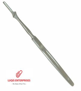 Manche de scalpel # 7 Couteaux chirurgicaux en acier inoxydable avec manche, réutilisables, autoclavables, instruments médicaux - Product Image 1