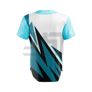 เสื้อกีฬา JAMEZ SPORTS แบบสั่งทำชื่อทีมได้ สำหรับทุกเพศ แห้งเร็ว ต้านเชื้อแบคทีเรีย ระบายอากาศดี แขนสั้น คอวี ผลิตจากโพลีเอสเตอร์/คอตตอน - Product Image 3