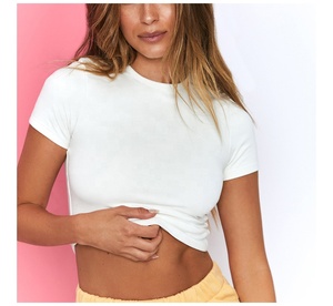 New Arrival Summer Fashion Wear Women <b>Crop</b> <b>Top</b> T-Shirt High Quality <b>Top</b> Design Summer Wear Short Sleeve Women <b>Crop</b> <b>Top</b> T-Shirt - Product Image 6