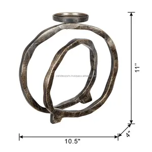 Portavelas de Metal Moderno para Decoración del Hogar de Lujo, Centro de Mesa, Regalo de Navidad, Diseño Zahid Export - Product Image 6