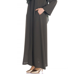 Hot Sale New Model Wholesale Open Front Long Abaya Muslim Clothing <b>Flare</b> Batwing Sleeves Women Traditional Abaya Ladies Abayas - Product Image 6
