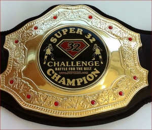 Ceinture de champion personnalisée avec sangle en cuir - Product Image 1