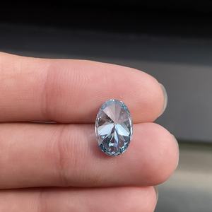 Diamante Azul de Corte Ovalado de 3.52 CT, Cultivado en Laboratorio, Color Vívido Fantasía, Certificado por IGI para la Elaboración de Joyas - Product Image 6