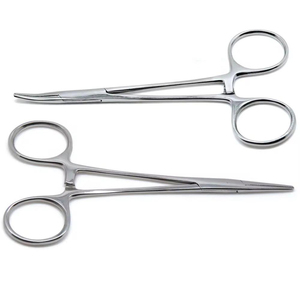 Pinces hémostatiques manuelles en acier inoxydable pour chirurgie hospitalière, précision fine, réutilisables, ensemble d'instruments médicaux de haute qualité, classe I - Product Image 1