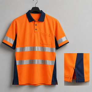 Cinta Reflectante Bicolor al por Mayor, Camisa de Seguridad de Alta Visibilidad, Uniforme para Trabajos en Carretera, Malla de Rendimiento, Proveedor de Ropa de Trabajo OEM - Product Image 6