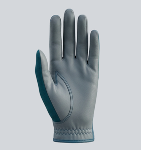 Gant de golf personnalisé en microfibre pour main gauche, antidérapant, avec fermeture auto-agrippante, unisexe, design bleu et marine, vente en gros - Product Image 4