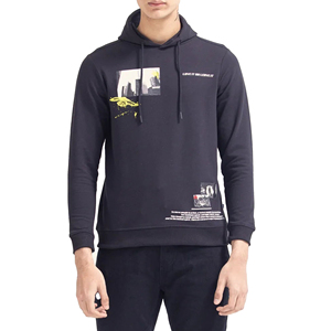 Sweat à capuche oversize en molleton français avec logo personnalisé ODM pour homme, en coton épais mélangé, épaules tombantes, style streetwear hiver, doublé - Product Image 1