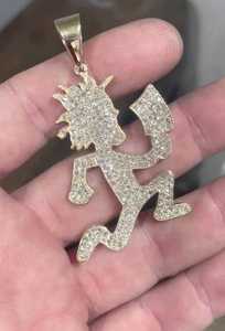 Colgante Iced Out Hatchetman Charms, Colgante Bling de Hip Hop para Raperos, Plata 925, Colgante Personalizado de Moissanita VVS, Joyería de Moda - Product Image 2