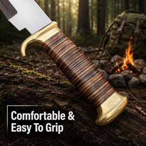 Cuchillo Bowie de Caza de 18 Pulgadas Hecho a Mano y Personalizable, de Acero Inoxidable, Regalo para Hombres, Día del Padre, Navidad, Jubilación - Product Image 2