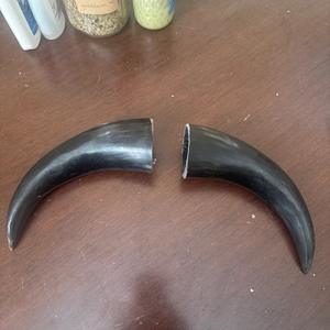 Par de Cuernos de Longhorn Pulidos para Decoración de Pared, Diseño Art Deco Ecológico, Grandes de 10 y 18 Pulgadas, para Bodas, Cumpleaños, Aniversarios, Año Nuevo - Product Image 4