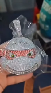 Pendentif de luxe en argent 925, hip-hop, personnalisé, en moissanite, forme tortues mutantes, diamants en moissanite DVVS pour collier - Product Image 1