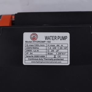 Hydroplus 1.5HP Stainless Steel Horizontal Pressure Booster Pump 150L Min Flow 44M Head 220V Heavy Duty High Pressure Multistage - Product Image 2
