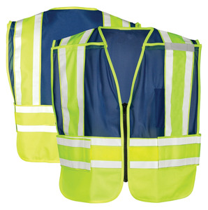 Chaleco de Seguridad Transpirable para Hombre, Bajo MOQ, Reflectante, 120 g/m², 4 Bolsillos, Chaleco de Rescate y Seguridad Vial, Alta Visibilidad con Cremallera - Product Image 4