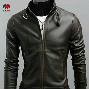 Veste en cuir sur mesure Ryan Pro Gear pour hommes avec logo personnalisé, design ODM, col à capuche - Product Image 2