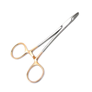 Porte-aiguille Derf à mâchoires en carbure de tungstène 12 cm, instrument microchirurgical en acier inoxydable, fournisseur de premier plan en gros - Product Image 1