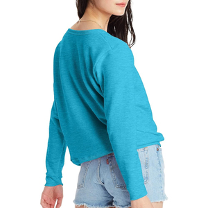 Vente directe usine - Sweat-shirt polaire tendance pour femme avec logo frontal, disponible en toutes tailles pour l'hiver, service OEM - Product Image 3