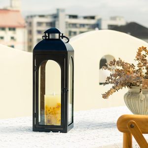 New Arrival Handmade Eco-Friendly Gravure Printed Metal Decorative Antique <b>Lantern</b> Hanging Ring Portable Christmas Decoration - Product Image 2