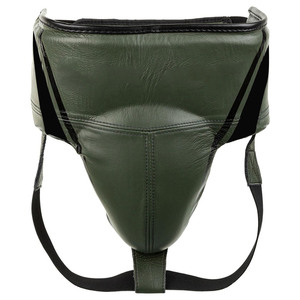 Protector Inguinal Ajustable de Cuero Verde PC/PVC para Deportes de Contacto, Boxeo, MMA, Kickboxing, Entrenamiento de Artes Marciales - Product Image 1