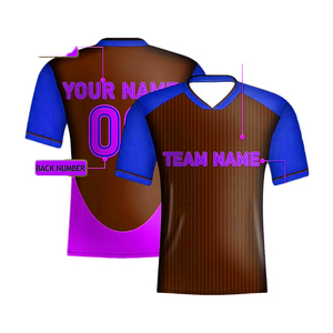 เสื้อเจอร์ซีย์อเมริกันฟุตบอลดีไซน์ใหม่ปรับแต่งได้ เสื้อยืดฮิปฮอปสำหรับงานปาร์ตี้ สไตล์อเมริกันฟุตบอลของคุณ - Product Image 6
