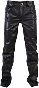 Pantalons en cuir personnalisés pour hommes, fabriqués en cuir de haute qualité, vente chaude, design personnalisé, pantalons en cuir haut de gamme pour hommes - Product Image 6