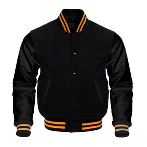 Fabricant sur mesure de vestes varsity pour hommes, corps en laine, manches en cuir et broderie chenille, vestes pour hommes - Product Image 1