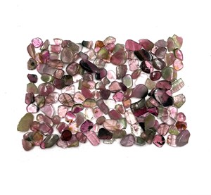 พลอยทัวร์มาลีนธรรมชาติแบบสองสีขนาด5-9มม. สำหรับทำเครื่องประดับ - Product Image 3