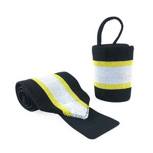 Muñequeras de cuero impermeables ajustables para entrenamiento, guantes de boxeo para levantamiento de pesas con patrón impreso elástico para deportes - Product Image 1