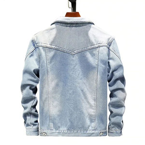 Econex Sports High-quality 100% Cotton Modern Regular Fit Men's Denim <b>Jacket</b> Patchwork Design Eco-Friendly Breathable Button Fly - Product Image 5