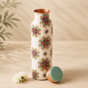 Finest Quality Decorative Printed <b>Copper</b> Water <b>Drinking</b> <b>Bottle</b> Pure <b>Copper</b> Water <b>Bottle</b> <b>Copper</b> <b>Bottles</b> for <b>Drinking</b> Water Supply - Product Image 1