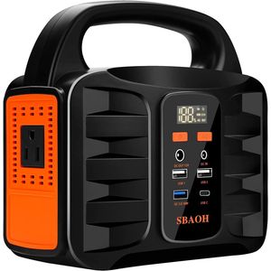 Stazione di Alimentazione Portatile 150W 155Wh 42000mAh, Generatore Solare da Esterno 110V AC DC, Backup Domestico con Spina EU per Camper, Campeggio ed Emergenze - Product Image 1