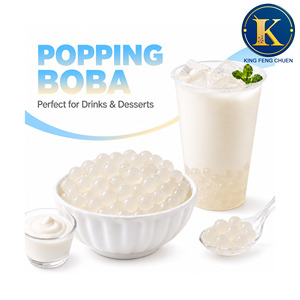3,4 kg de Boules de Boba Éclatantes au Goût de Yaourt pour Bubble Tea et Thé au Lait, Fabriquées à Taïwan - Product Image 1