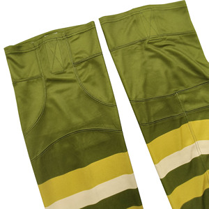 Green Striped Basketball <b>Leg</b> <b>Warmers</b> Knee High Breathable Spandex Polyester Adult Sports Socks Autumn - Product Image 2
