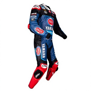 Traje de Motociclismo Jonathan Rea WSBK Ramaha 1 Pieza, Traje de Piel de Vacuno/Canguro para Carreras/Pista, Nivel CE 2 - Product Image 1