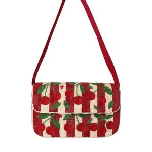 Bolso de mano bordado con cuentas de semillas a la moda para eventos especiales, glamuroso bolso de mano bordado con cuentas de semillas para fiestas. - Product Image 5