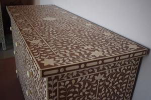 Black Bone Inlay <b>Chest</b> of Drawers Designer Wooden <b>Storage</b> Cabinet Wholesale Supplier - Product Image 3