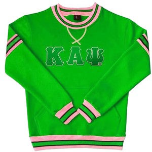 Sweatshirts de sororité avec logo brodé et en chenille, col rond unisexe, sweat-shirt surdimensionné personnalisé - Product Image 4