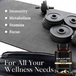 Comprimés de Shilajit de Qualité Export OEM 500mg, Shilajit Bio de l'Himalaya en Gouttes Sèches, Riche en Acide Fulvique pour l'Énergie et le Soutien de l'Endurance - Product Image 4