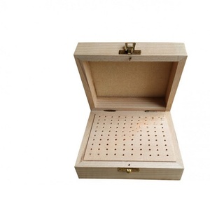 Caja de madera de alta calidad con 100 agujeros para herramientas de fabricación de joyas, venta al por mayor, precio más bajo, mejor producto para la fabricación de joyas. - Product Image 3