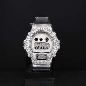 นาฬิกาข้อมือดิจิตอลเพชรโมอิสซาไนต์แบบกันน้ำ LED สแตนเลสสตีล ฮิปฮอป หรูหรา สำหรับผู้ชาย สปอร์ต  แบบกำหนดเองได้ ใช้ได้ทุกวัน - Product Image 1