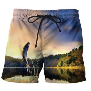 Shorts de bain décontractés pour hommes 100 % polyester, séchage rapide, respirants, écologiques, anti-plis, service OEM inclus - Product Image 1