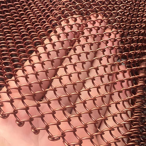 Thanh lịch trang trí chuỗi lưới với lưới kim loại Rèm dệt lưới nhôm khung cửa sổ đôi móc chuỗi nhà khách sạn trang trí tường - Product Image 6