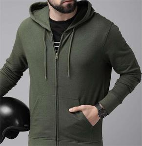 Sweat à capuche zippé pour homme, coupe classique, en polaire douce, avec poche kangourou, logo personnalisé brodé, impression personnalisée - Product Image 6
