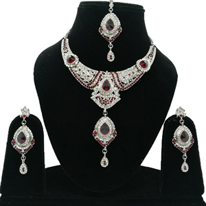 Vintage Style <b>Crystal</b> Zircon Alloy Jewelry <b>Set</b> Necklace Earrings Headpiece Women Engagement Wedding Anniversary Party Gift - Product Image 1