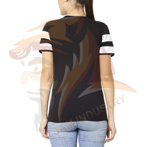 Camisetas personalizadas más vendidas para mujer, camisetas lisas de color sólido con impresión de logotipo personalizado, camisetas suaves, elegantes y casuales. - Product Image 2