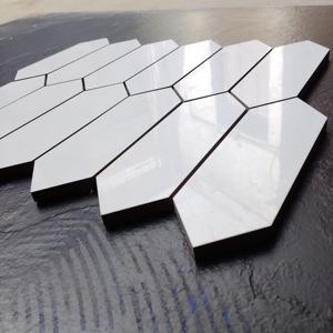 Azulejos de mosaico cerámico vitrificado hexagonal de 73 mm y 3 pulgadas, brillante y mate, para interiores y exteriores. - Product Image 2