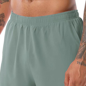 Shorts de Baño Casuales para Hombre, de Color Sólido, Secado Rápido, Cintura Elástica, Corte Medio, Poliéster - Product Image 6